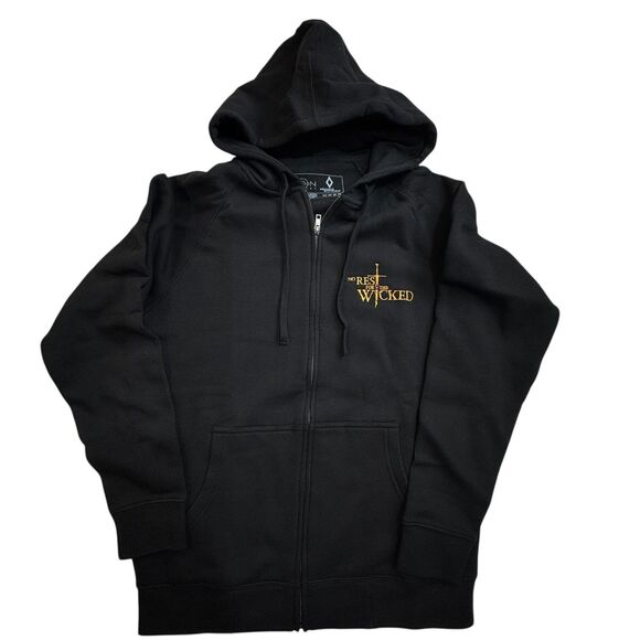 No Rest For The Wicked rare promo zip hoodie embroidered Men’s S